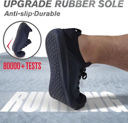 Men's Barefoot Shoes Minimalist Cross-Trainer Shoes Wide Toe Walking Shoes Zero Drop Sole Trail Running Sneakers in Kuwait