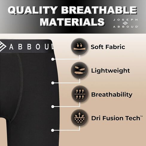 Joseph Abboud Mens Boxer Briefs, Perfect Boxer Brief for Men, Cotton Stretch Mens Underwear Pack of 6 in Kuwait