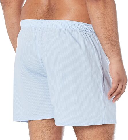 Amazon Essentials Men's Woven Cotton Boxer Short (Available in Big &Tall), Pack of 5 in Saudi Arabia