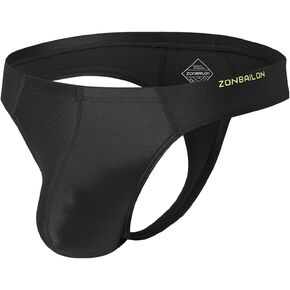 JINSHI Men's Thong Underwear Sexy Shiny Low Rise Ice Silk G-String,Big Ball Pouch Butt-Flaunting T-Back in Kuwait
