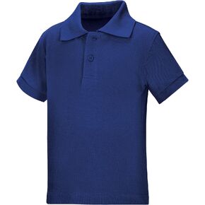 Classroom Little Boys' Preschool Unisex Short Sleeve Pique Polo