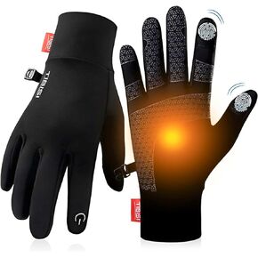 Winter Gloves Women Men, Warm Thermal Running Touchscreen Men Lightweight Walking Anti-Slip for Skiing Gardening Driving Liner in Kuwait
