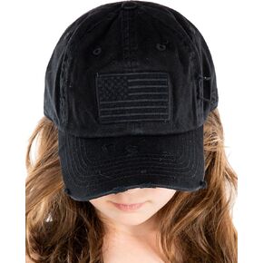 Funky Junque Kids Toddler Girl Boy Low Profile Washed Cotton Baseball Cap Hat in Saudi Arabia