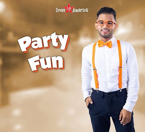 Dress Up America Neon Suspender, Bow-tie, Sunglasses, Accessory Set - Adult and Kids Size Suspenders in Saudi Arabia