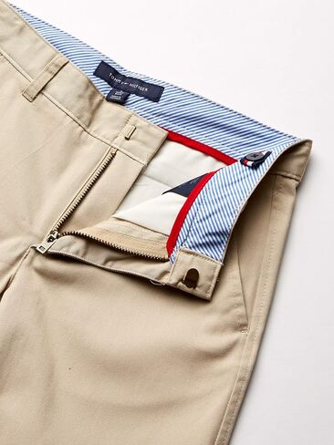 سروال للأولاد من مزيج التويل الأمامي المسطح من Tommy Hilfiger، ملابس موحدة للمدرسة للأطفال in Saudi Arabia