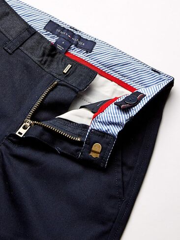 سروال للأولاد من مزيج التويل الأمامي المسطح من Tommy Hilfiger، ملابس موحدة للمدرسة للأطفال in Saudi Arabia