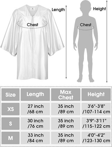 SOMSOC 7 Pack Kids Graduation Cap and Gown Tassel Stole with 2026, 2027 Charms Certificate for Preschool Kindergarten in Kuwait
