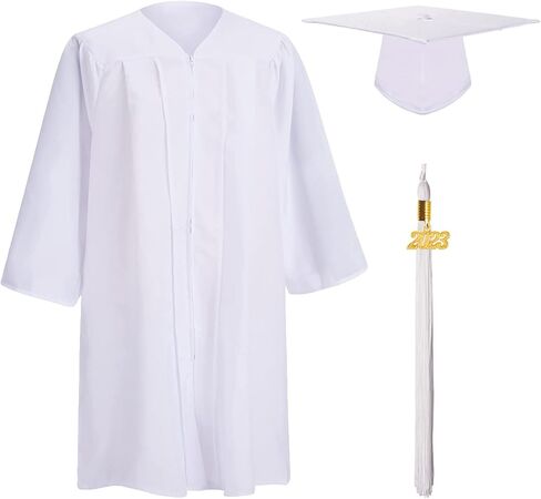 قبعة التخرج من LDIWEE غير اللامعة لرياض الأطفال ومرحلة ما قبل المدرسة، وثوب، وشرابة، ومجموعة سحر 2023 in Kuwait