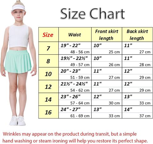 Soft Girls Butterfly Shorts Comfortable 2-in-1 Kids Flowy Shorts for Running, Dance, Sports in Kuwait