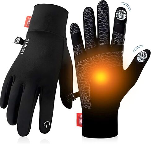 Winter Gloves Women Men, Warm Thermal Running Touchscreen Men Lightweight Walking Anti-Slip for Skiing Gardening Driving Liner in Kuwait