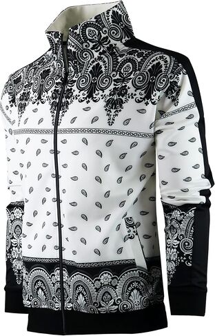 SCREENSHOT Mens Urban Hip Hop Premium Track Jacket - Slim Fit Side Taping Sportswear Urbanwear Streetwear Fashion Top in Kuwait