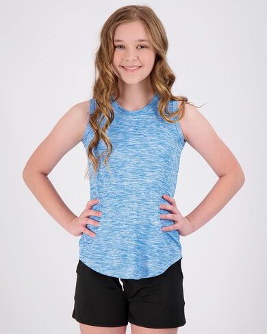 Real Essentials 4 Pack: Girls Active Dry Fit Performance Tank Top in Saudi Arabia