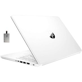 2021 HP Stream 11.6 بوصة HD كمبيوتر محمول، معالج Intel Celeron N4000، ذاكرة وصول عشوائي 4 جيجابايت، 64 جيجابايت eMMC، مكتب لمدة عام 365، كاميرا ويب، Intel UHD Graphics 600، بلوتوث، Windows 10 S، أبيض، بطاقة USB SnowBell سعة 128 جيجابايت in Saudi Arabia