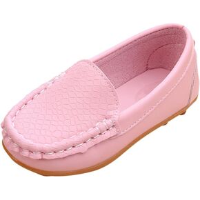 Evelin LEE Toddler Kid Boys Girls Soft Casual Loafers Slip-On Boat-Dress Shoes/Sneakers Pink-Little Kid 11.5M in Kuwait