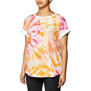 Calvin Klein Women's Short Sleeved Top with Printed Front in Saudi Arabia