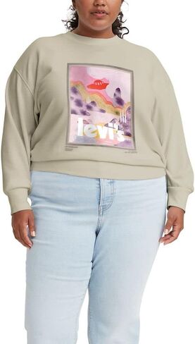 Levi's Women's Graphic Standard Crewneck Sweatshirt in Kuwait