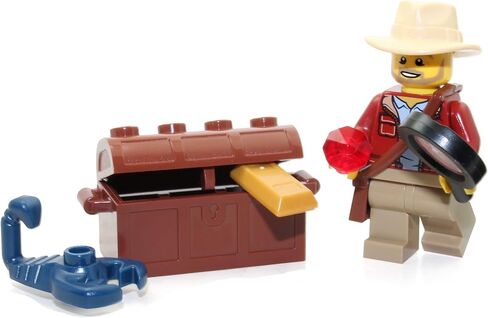 لعبة LEGO City Jungle Explorer مع قبعة فيدورا وصدر كنز وعقرب (إصدار محدود) in Saudi Arabia