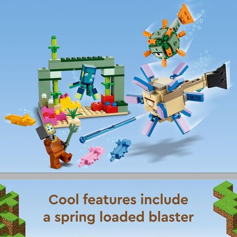 LEGO Minecraft The Guardian Battle 21180 Building Kit; Underwater Adventure Playset; Great Gift for Kids Aged 8+ (255 Pieces) in Saudi Arabia