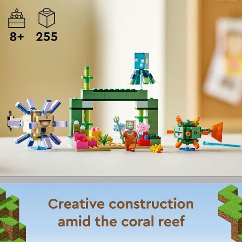 LEGO Minecraft The Guardian Battle 21180 Building Kit; Underwater Adventure Playset; Great Gift for Kids Aged 8+ (255 Pieces) in Saudi Arabia