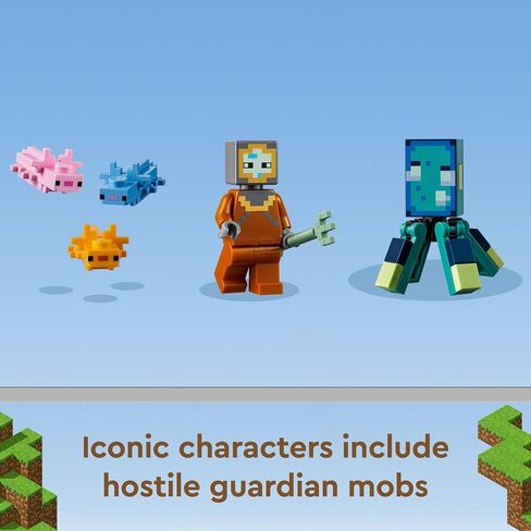 LEGO Minecraft The Guardian Battle 21180 Building Kit; Underwater Adventure Playset; Great Gift for Kids Aged 8+ (255 Pieces) in Saudi Arabia