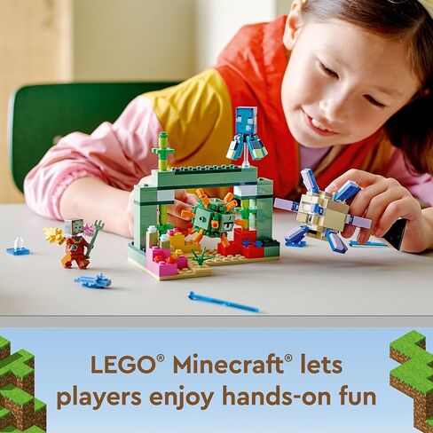 LEGO Minecraft The Guardian Battle 21180 Building Kit; Underwater Adventure Playset; Great Gift for Kids Aged 8+ (255 Pieces) in Saudi Arabia