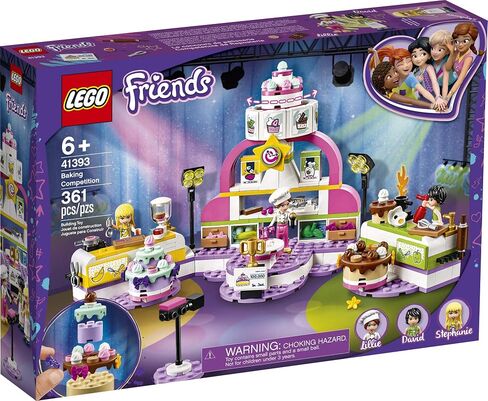 LEGO Friends Baking Competition 41393 Building Kit, Set Baking Toy, Featuring 3 Friends Characters and Toy Cakes (361 Pieces) in Saudi Arabia