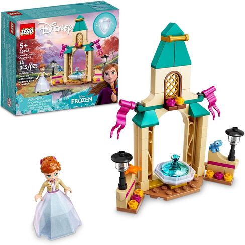LEGO Disney Princess Anna’s Castle Courtyard 43198 Building Toy Set for Kids, Girls, and Boys Ages 5+ (74 Pieces) in Saudi Arabia