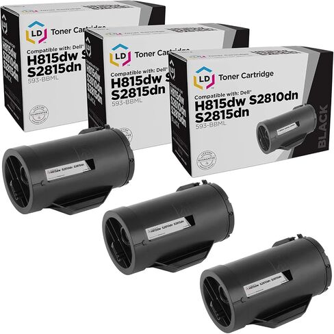 LD Compatible Toner Cartridge Replacement for Dell 593-BBML F9G3N (Black, 3-Pack) in Saudi Arabia