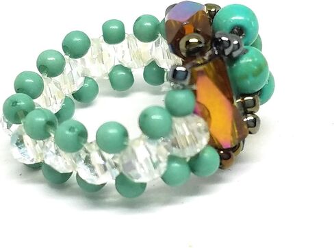 Cookie Lee Turquoise Stretch Ring 91125 in Kuwait