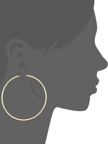 GUESS Basic Large Endless Hoop Earrings in Saudi Arabia
