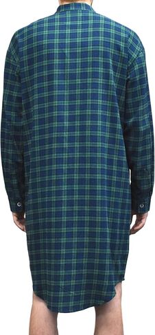 قميص نوم رجالي من Lee Valley مصنوع من القطن الأيرلندي الأصلي (2XL، LV6 Green Tartan Blackwatch) in Kuwait