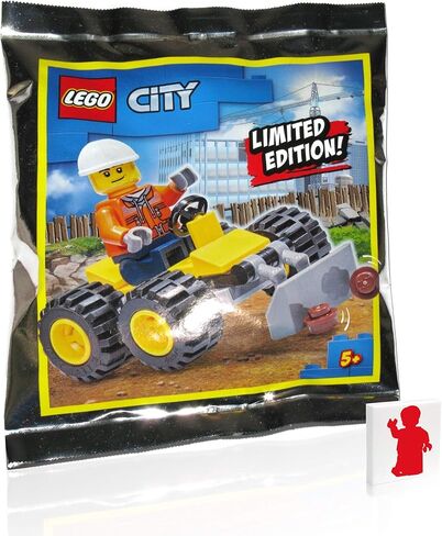 LEGO Construction Worker Minifigure with Bulldozer (Limited Edition Foil Pack) in Kuwait