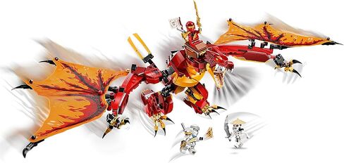 LEGO 71753 NINJAGO Legacy Fire Dragon Attack Toy with Kai, Zane and NYA Minifigures, Ninja Play Set, Gifts for 8 Plus Year Old Boys & Girls in Saudi Arabia