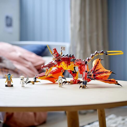 LEGO 71753 NINJAGO Legacy Fire Dragon Attack Toy with Kai, Zane and NYA Minifigures, Ninja Play Set, Gifts for 8 Plus Year Old Boys & Girls in Saudi Arabia
