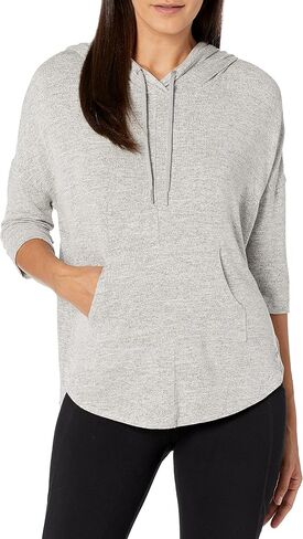 Calvin Klein Performance Women's 3/4 Sleeve Crossover Hoodie Pullover in Saudi Arabia