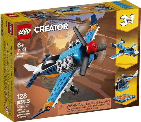 LEGO Creator 3in1 Propeller Plane 31099 Flying Toy Building Kit, New 2020 (128 Pieces) in Saudi Arabia