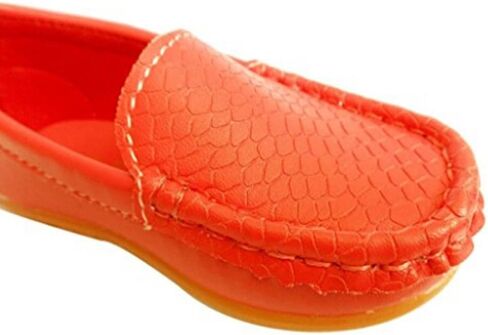 Evelin LEE Toddler Kid Boys Girls Soft Casual Loafers Slip-On Boat-Dress Shoes/Sneakers Red-Toddler 6.5M in Kuwait