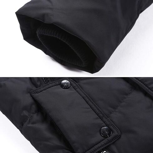 Evelin LEE Kids Boys Winter Hooded Jacket Coat Winter Warm Puffer Padded Outerwear Overcoat in Saudi Arabia