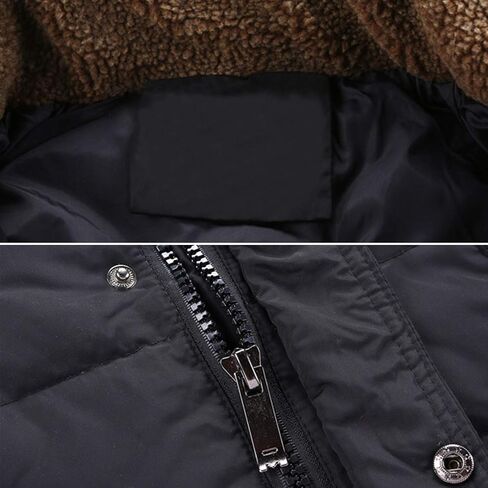 Evelin LEE Kids Boys Winter Hooded Jacket Coat Winter Warm Puffer Padded Outerwear Overcoat in Saudi Arabia