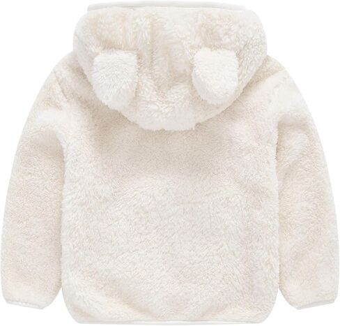 Evelin LEE Baby Boys Girls Winter Warm Fleece Hooded Coats Zip Up Cute Outwear Jacket in Saudi Arabia