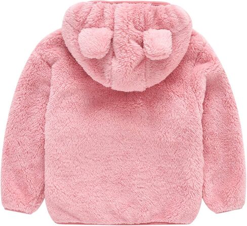 Evelin LEE Baby Boys Girls Winter Warm Fleece Hooded Coats Zip Up Cute Outwear Jacket in Saudi Arabia