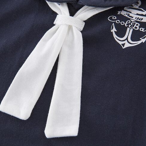 Evelin LEE Baby Infant Boy Short Sleeve Sailor Jumpsuit Romper&Hat Summer Outfits in Saudi Arabia
