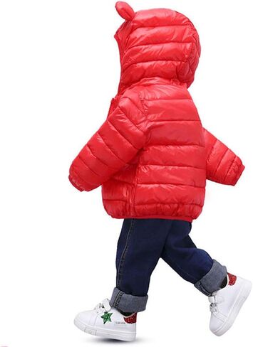 Evelin LEE Baby Boys Girls Winter Warm Zip Up Hooded Jacket Coat Lightweight Quilted Puffer Outwear in Saudi Arabia