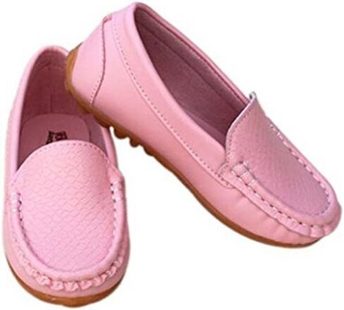 Evelin LEE Toddler Kid Boys Girls Soft Casual Loafers Slip-On Boat-Dress Shoes/Sneakers Pink-Little Kid 11.5M in Kuwait