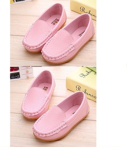 Evelin LEE Toddler Kid Boys Girls Soft Casual Loafers Slip-On Boat-Dress Shoes/Sneakers Pink-Little Kid 11.5M in Kuwait