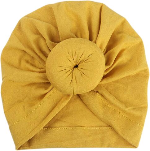 Evelin LEE 5pcs Newborn Hospital Hat Knotted Nursery Beanie Cute Infant Cap Turban Headwear in Saudi Arabia