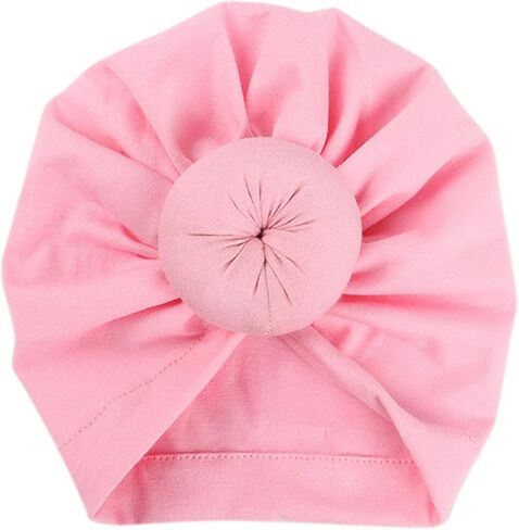 Evelin LEE 5pcs Newborn Hospital Hat Knotted Nursery Beanie Cute Infant Cap Turban Headwear in Saudi Arabia