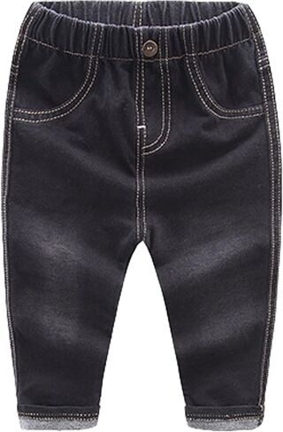 Evelin LEE Toddler Baby Boys Denim Pants Elastic Waist Denim Pants Jeans in Saudi Arabia