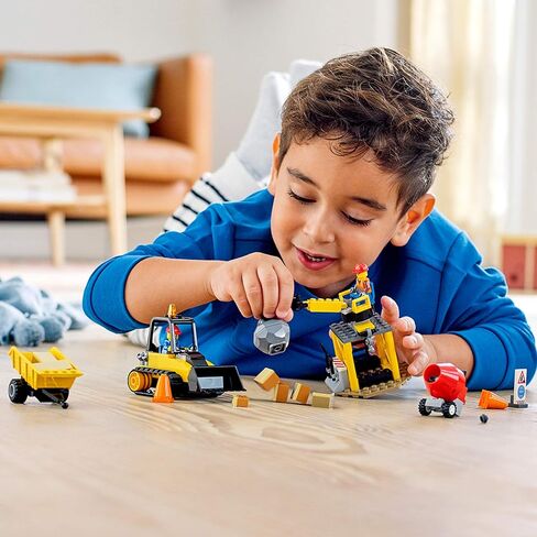 LEGO City Construction Bulldozer 60252 Toy Construction Set, Cool Building Set for Kids (126 Pieces) in Saudi Arabia