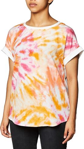 Calvin Klein Women's Short Sleeved Top with Printed Front in Saudi Arabia